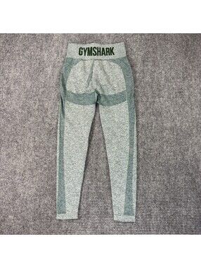 Gymshark Women's Green Flex High Waisted Leggings Size Small Gym Workout Squat